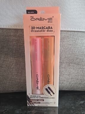 The Crème Shop Mascara Dramatic Duo Black NWT